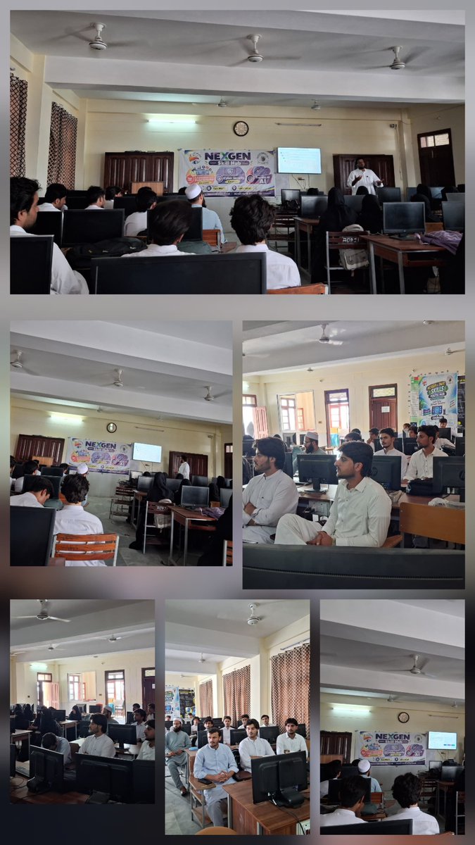 DYOKarak's tweet photo. Under District Administration Karak &amp; Director Youth Affairs KP, District Youth Office Karak continues Day 08 of AI Modules at GPGC Karak under KP Youth Policy 2026, CS Initiative &amp; NexGen Skills Hub, focusing on AI tools, text/image generation &amp; practical applications.
#AI https://t.co/x6EuDxzf4S