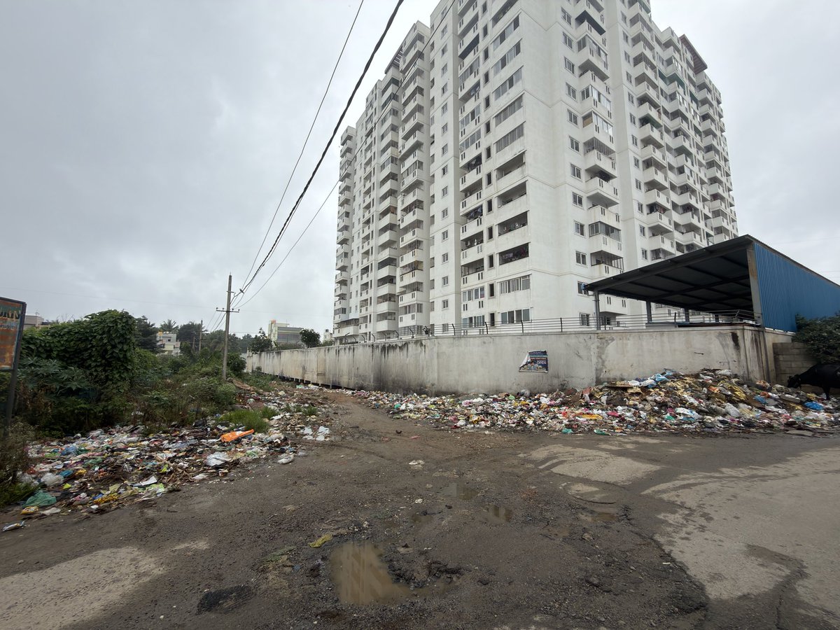 harshith_07's tweet photo. Please stop garbage and plastic dumping on public roads. Cows are eating the plastic, putting their lives at serious risk and creating health hazards. Kindly take immediate action, ensure proper waste collection, and penalize illegal dumping. #Bengaluru https://t.co/7x030ItbYP