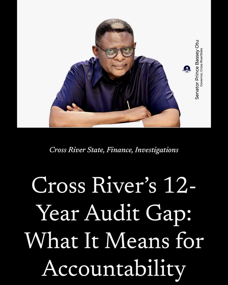 atlanticpostng's tweet photo. Who is checking Cross River’s missing billions? https://t.co/vdn1dYEtht

#CrossRiver #PublicFunds #Audit https://t.co/9YnUTO3GpR