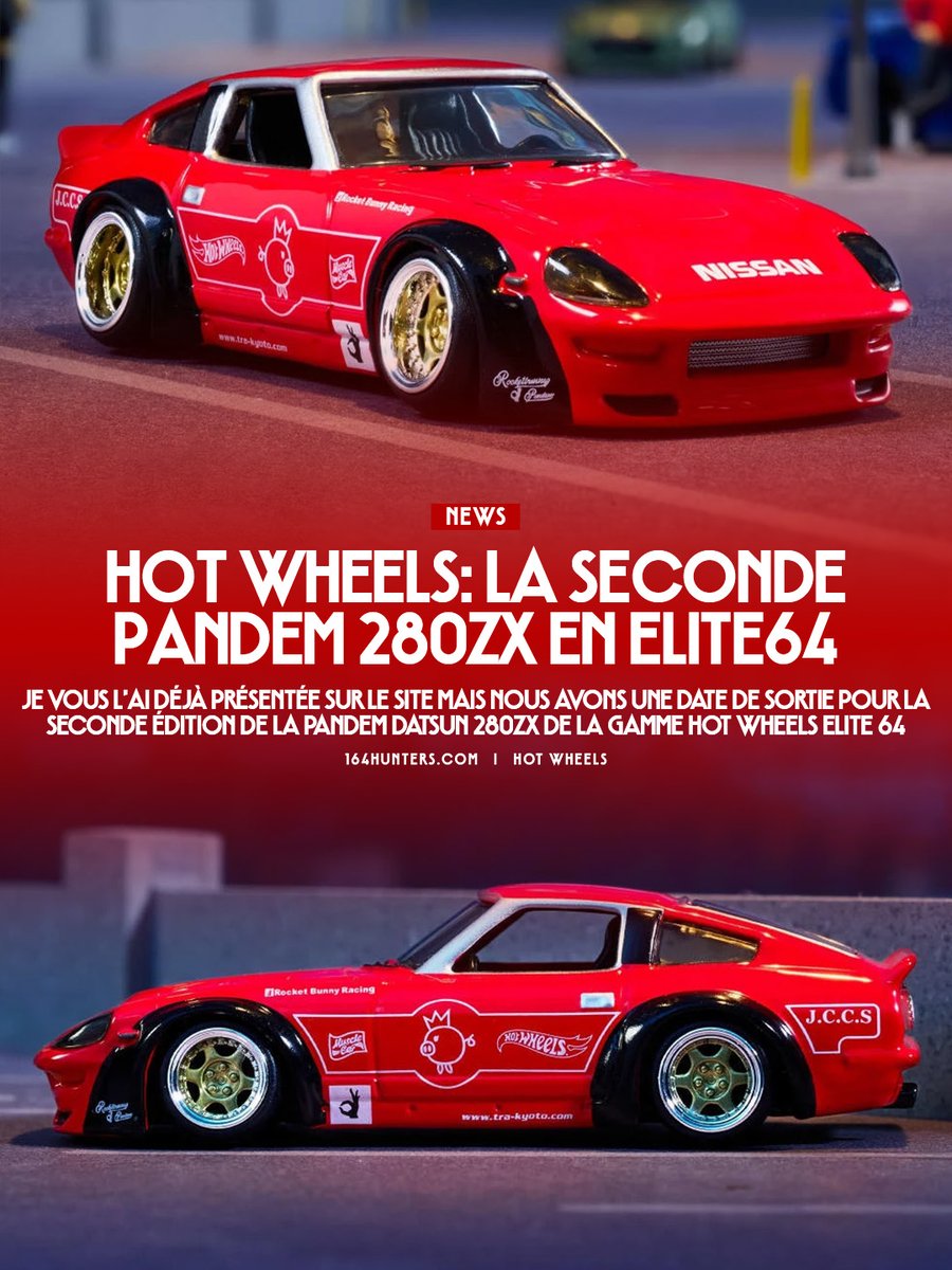 164hunters's tweet photo. 🇫🇷 Hot Wheels: La seconde Pandem Datsun 280ZX en Elite64
🇯🇵 ホットウィール:Elite64に2台目のPandem Datsun 280ZXが登場
🇺🇸 Hot Wheels: The second Pandem Datsun 280ZX in Elite64
---
@MattelCreations #HotWheels #Elite64 #Pandem #Datsun #280ZX
▶ Lien en commentaire https://t.co/c3elONXcrm