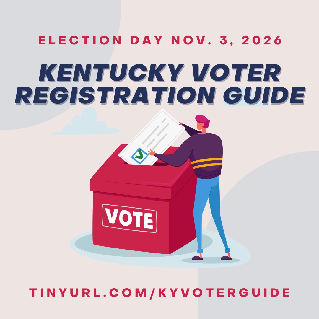kyvoices4health's tweet photo. Kentucky's 2026 General Election is November 3rd, and our KY Voter Guide is live! Get a clear, nonpartisan rundown of what’s on the ballot, key dates, and how to get ready to vote. Check your info, make your plan, and share the guide with your community: https://t.co/f2Jh5rohvX. https://t.co/ACPkedJYew