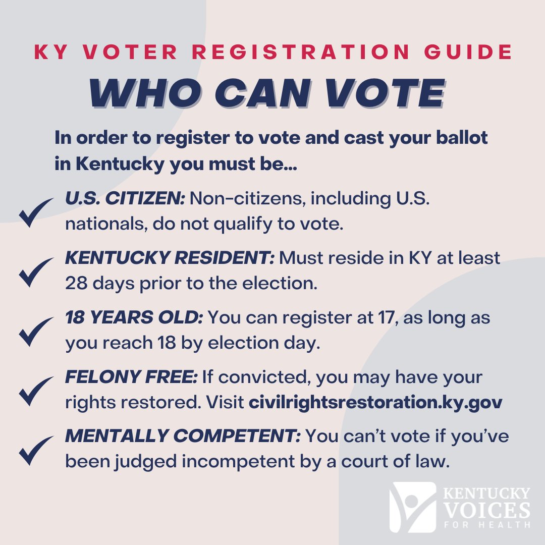 kyvoices4health's tweet photo. Kentucky's 2026 General Election is November 3rd, and our KY Voter Guide is live! Get a clear, nonpartisan rundown of what’s on the ballot, key dates, and how to get ready to vote. Check your info, make your plan, and share the guide with your community: https://t.co/f2Jh5rohvX. https://t.co/ACPkedJYew