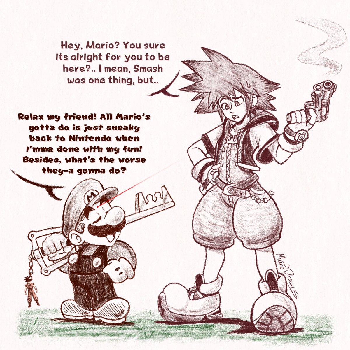 MaroDraws's tweet photo. Keep dreamin plumber boy https://t.co/9Re7bViy3x