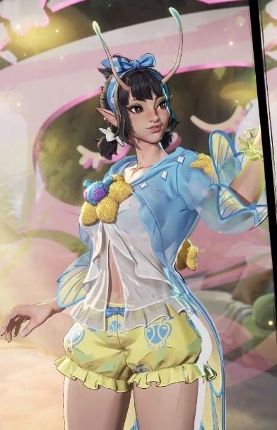 rawrXDm3ow's tweet photo. waittt the colors are giving me snow white vibes!!!!  her antennas change color too✨ https://t.co/e8sQqcEkiB