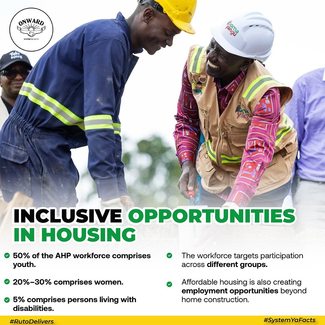 Ms_wanjii's tweet photo. Jua Kali artisans are at the heart of Kenya’s housing drive creating jobs, supplying construction inputs and opening more opportunities for local skilled labour. 
 #RutoDelivers #SystemYaFacts https://t.co/VQySYSalJj