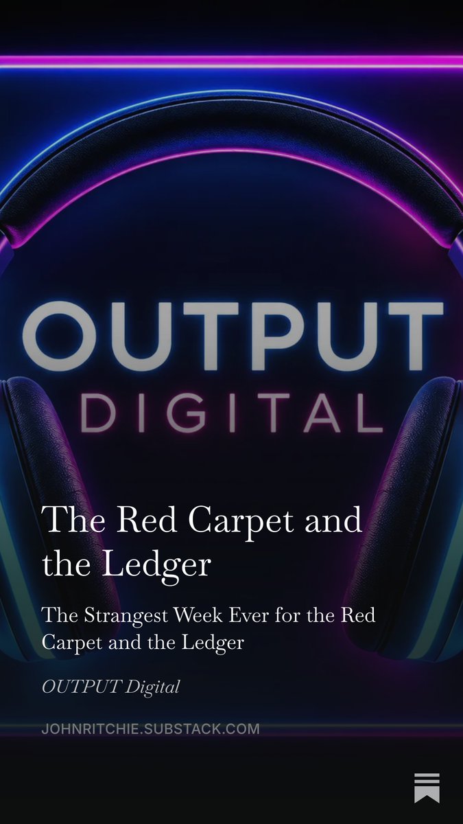 Iamjohnritchie's tweet photo. The Red Carpet and the Ledger https://t.co/qDQUVToT2q https://t.co/nHs971AzYN