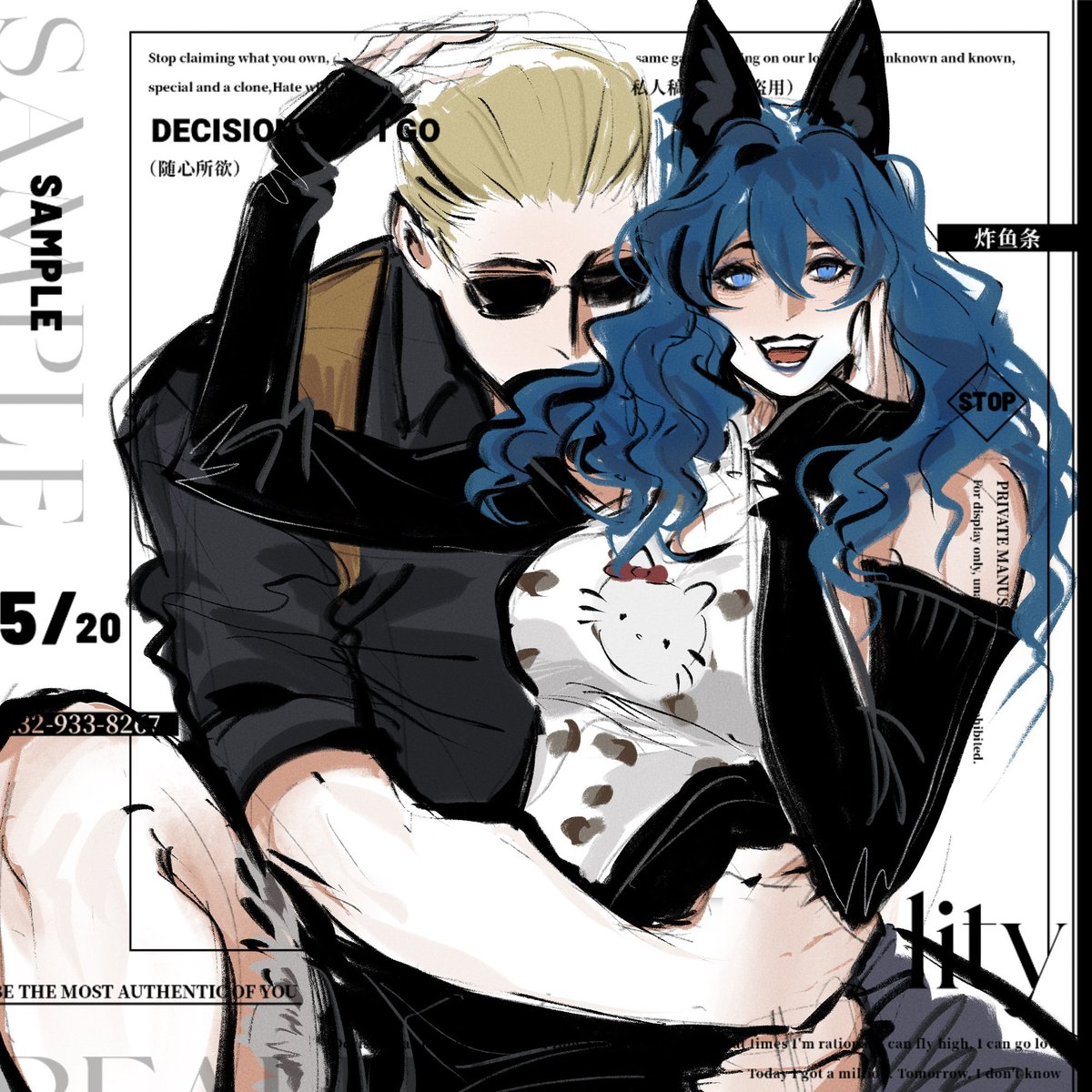 wenyunFu's tweet photo. A little chaos, a little danger,
and somehow, they became home to each other.

#AlbertWesker #SelfShip #OCxCanon #ResidentEvil #REBHFun https://t.co/84wmuPkekF