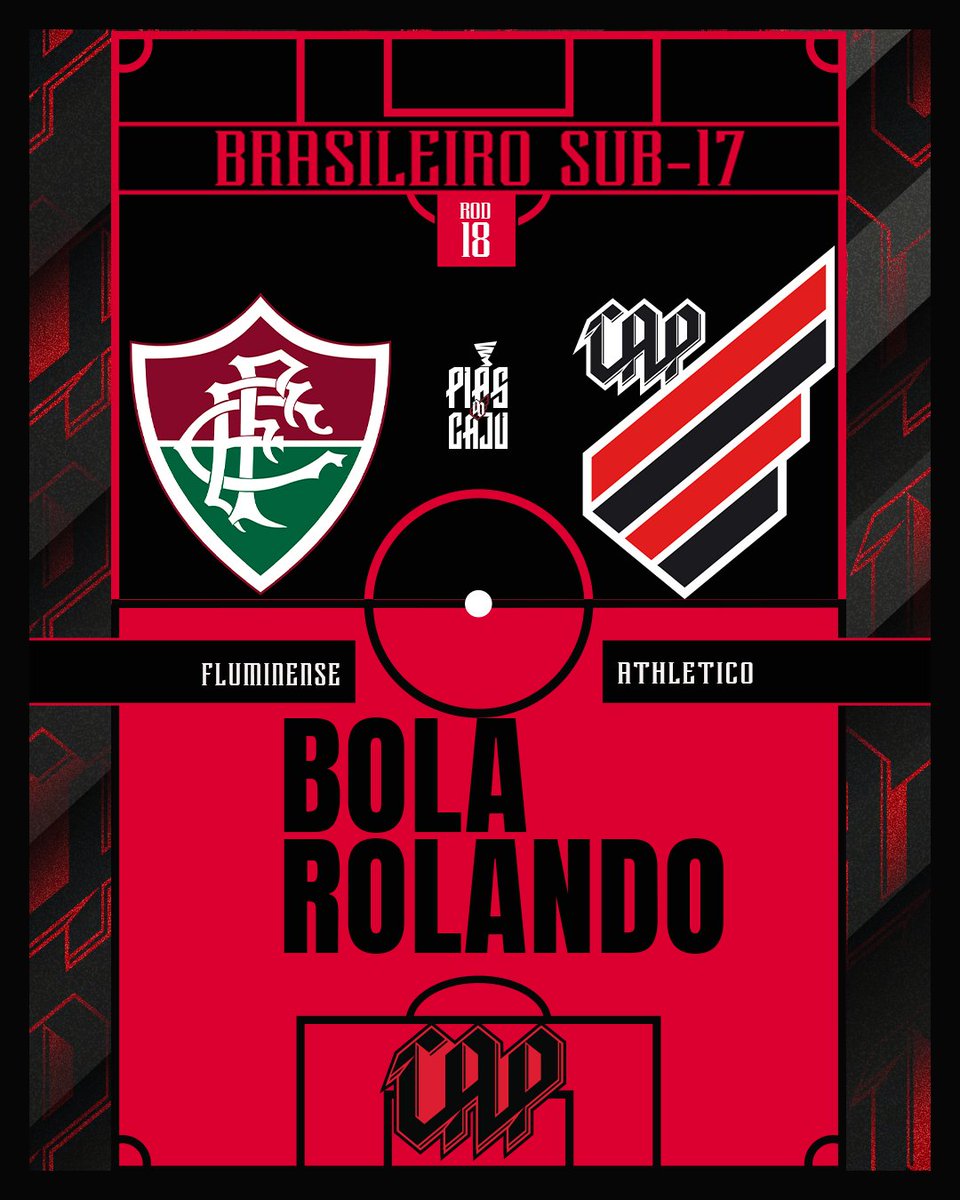AthleticoPR's tweet photo. Bola rolando em Xerém pelo Brasileiro Sub-17. 

PRA CIMA, PIAZADA! 🌪️🌪️🌪️🌪️

❌ Jogo sem transmissão.