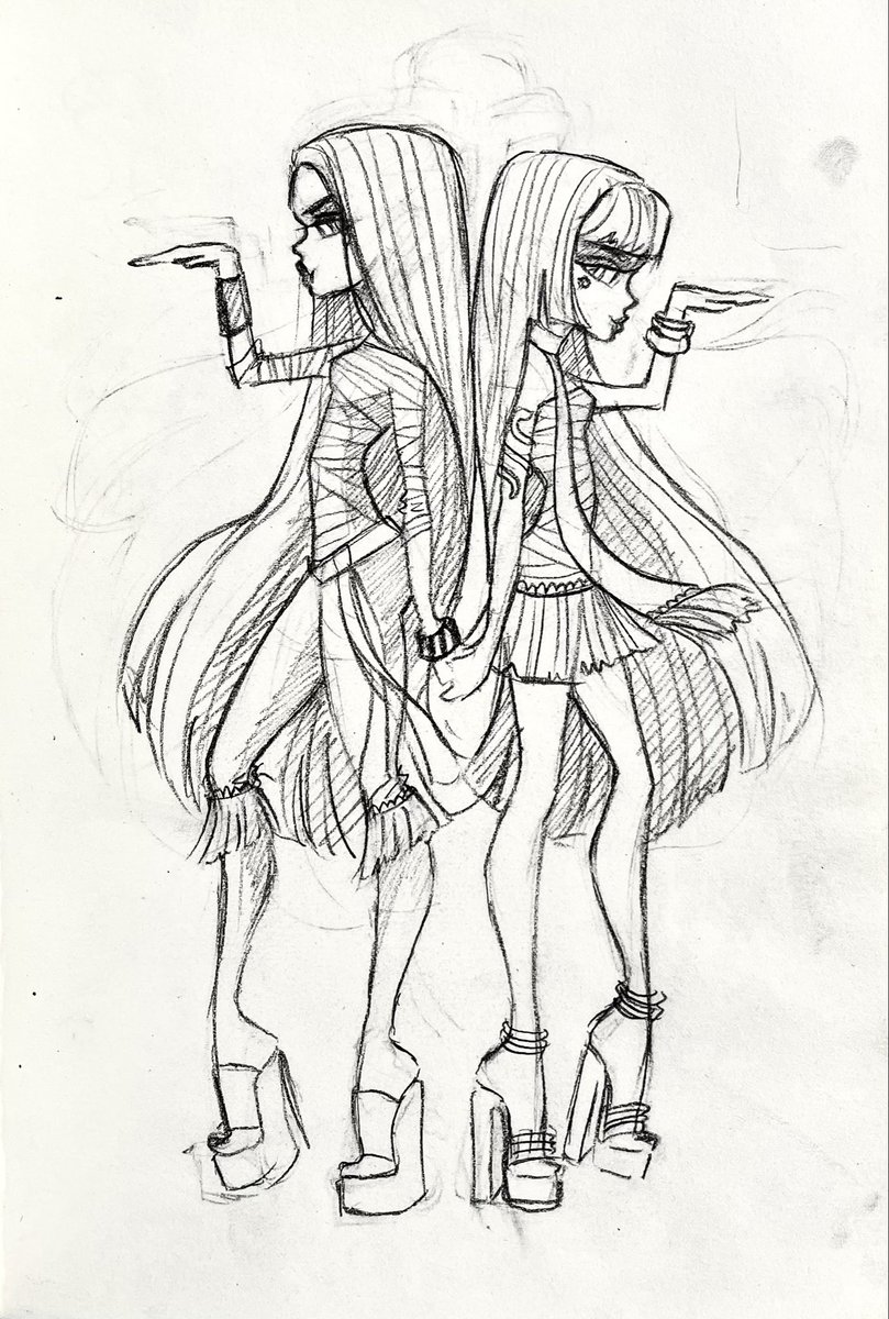 Michaille2110's tweet photo. Monster high doodles https://t.co/2KZjg8zojY