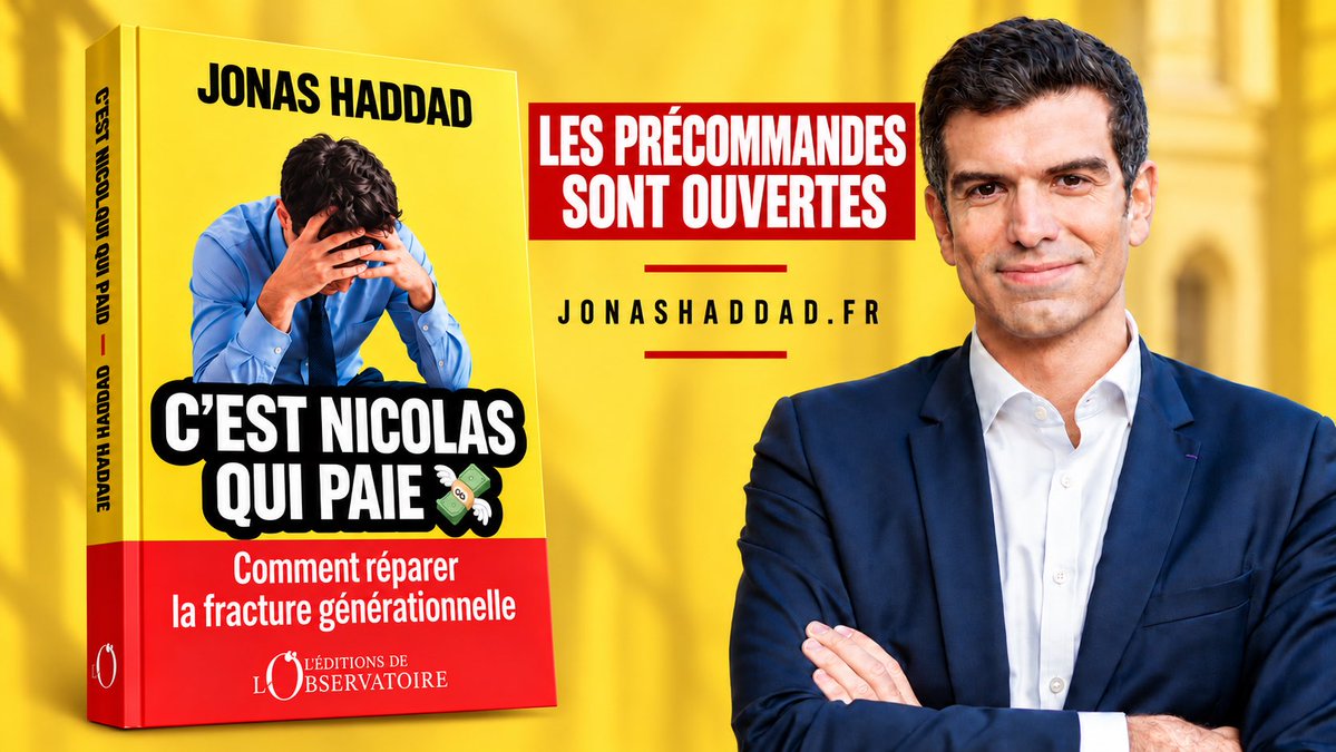 jonashaddad's tweet photo. 🔴 « C’EST NICOLAS QUI PAIE ! » 💸

Vous avez entendu le slogan. 
Voici le livre.

Pourquoi ceux qui travaillent payent toujours plus pour un système à l’agonie ?

Sortie le 8 octobre. 

Précommandes ouvertes sur https://t.co/UoGK6E65HZ

✊🏻Le mouvement commence aujourd’hui ! https://t.co/TNowyRp4Ip