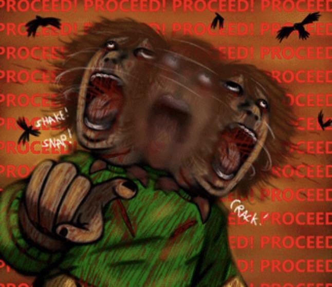DANTHEARTISTlol's tweet photo. modern deltarune fans when you dont fw with kress or grooming dess theory https://t.co/UsUL43mP2N