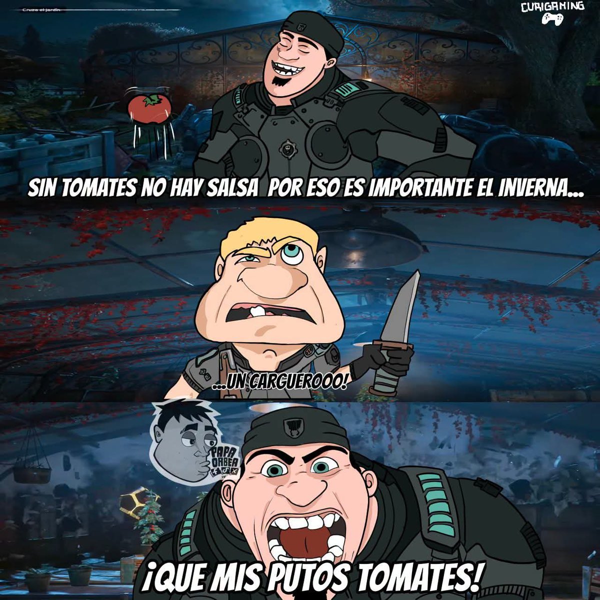 CuriGamingOfc's tweet photo. MIS TOMATES
#gearsofwar https://t.co/K2OT38W8RS