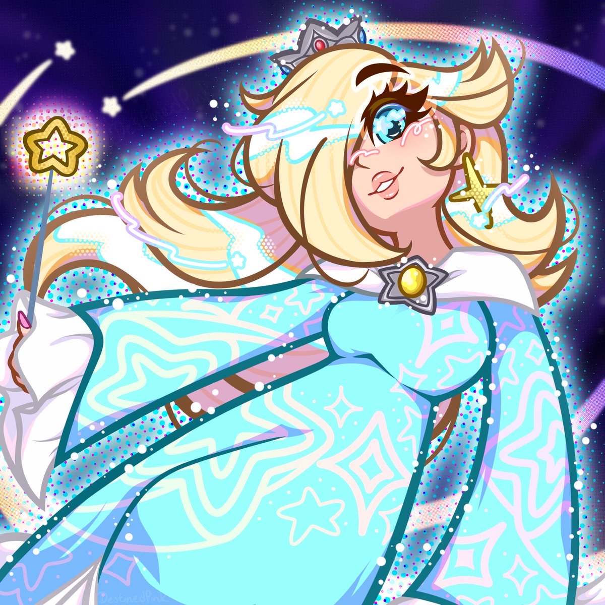 destinedpink's tweet photo. The Rosalina I drew on a whim🤧🩵💫 https://t.co/it5qpQ9YDu