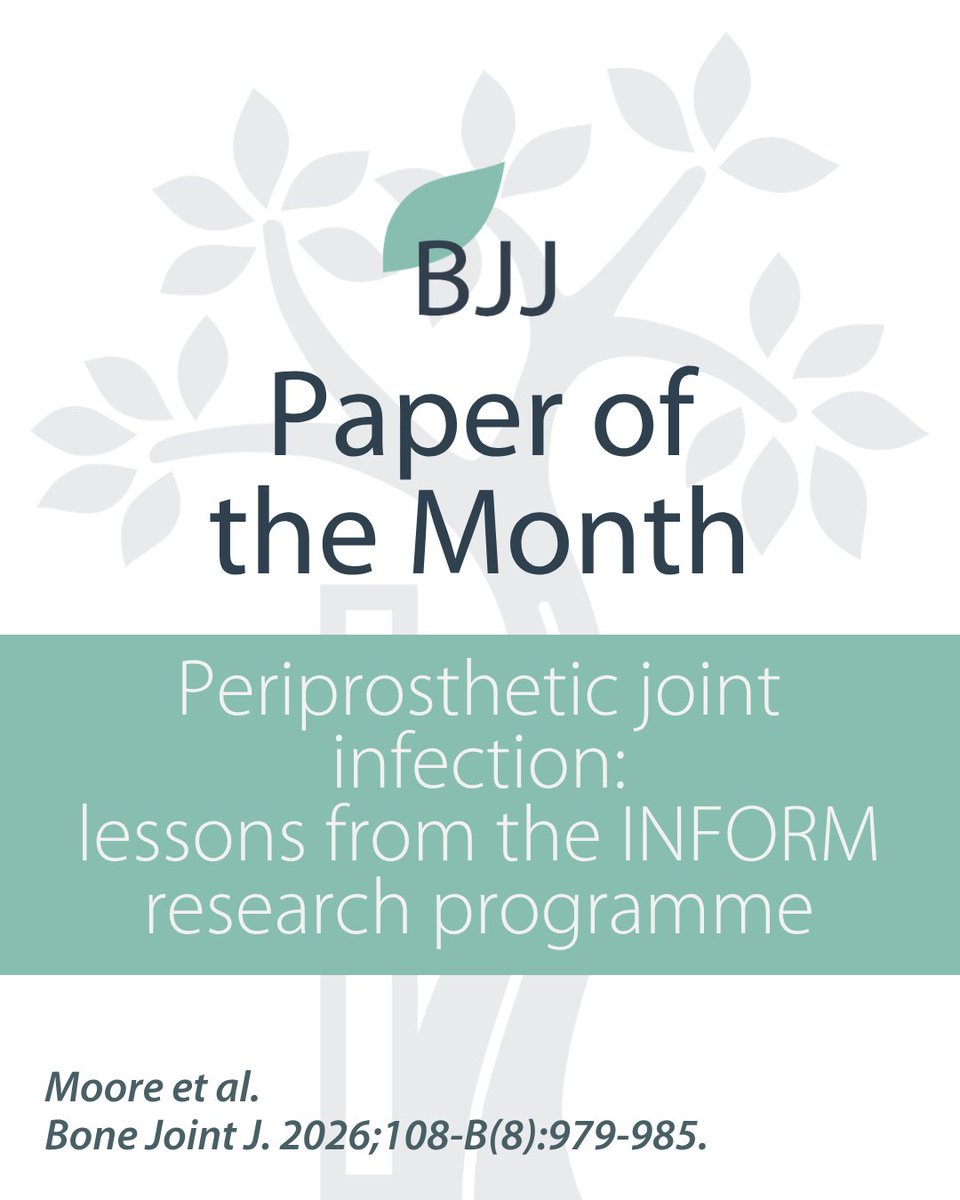 BoneJointJ's tweet photo. PJI has a devastating long-term biopsychosocial impact on patients and their families.

In last month's most downloaded paper, the authors discuss the findings of the NIHR-funded INFORM research programme.

#Infection #PJI #Orthopedics

https://t.co/ZF7RMG0o5g https://t.co/t8bWoRZ16e