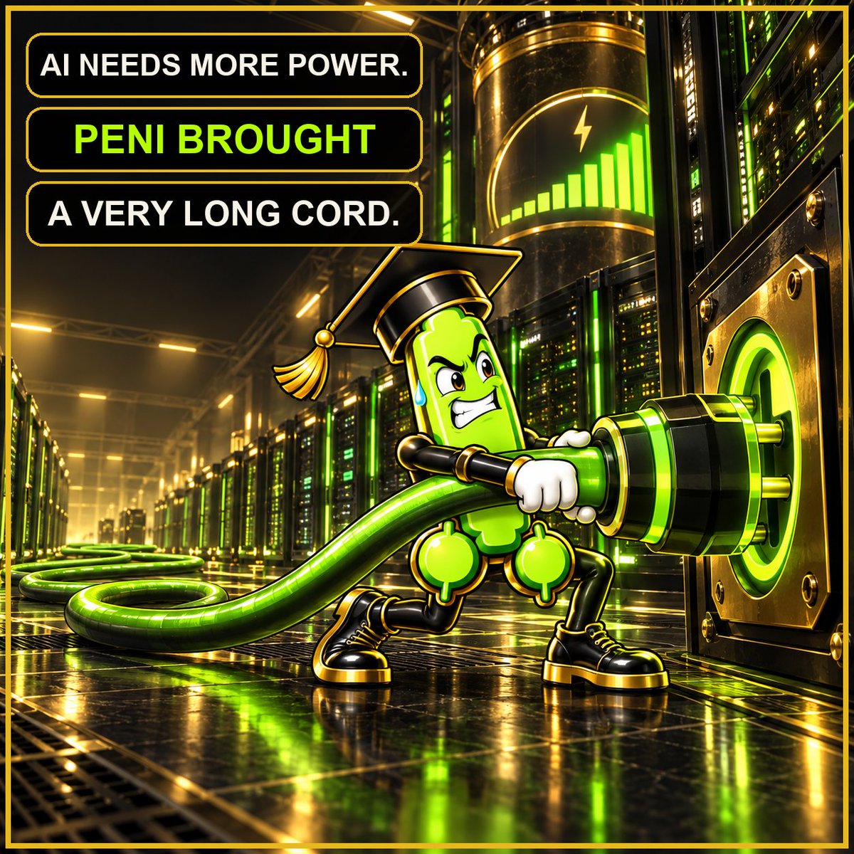PeniStock's tweet photo. AI needs more power. The Fed just raised rates.

PENI brought a very long extension cord.

Small cap. Serious draw. $PENI

Robinhood Chain. Independent. Not affiliated.
CA: 0x2482ed64F339864F5c0B81B784EEbafc22595aA9 https://t.co/yyZR8tYaNq