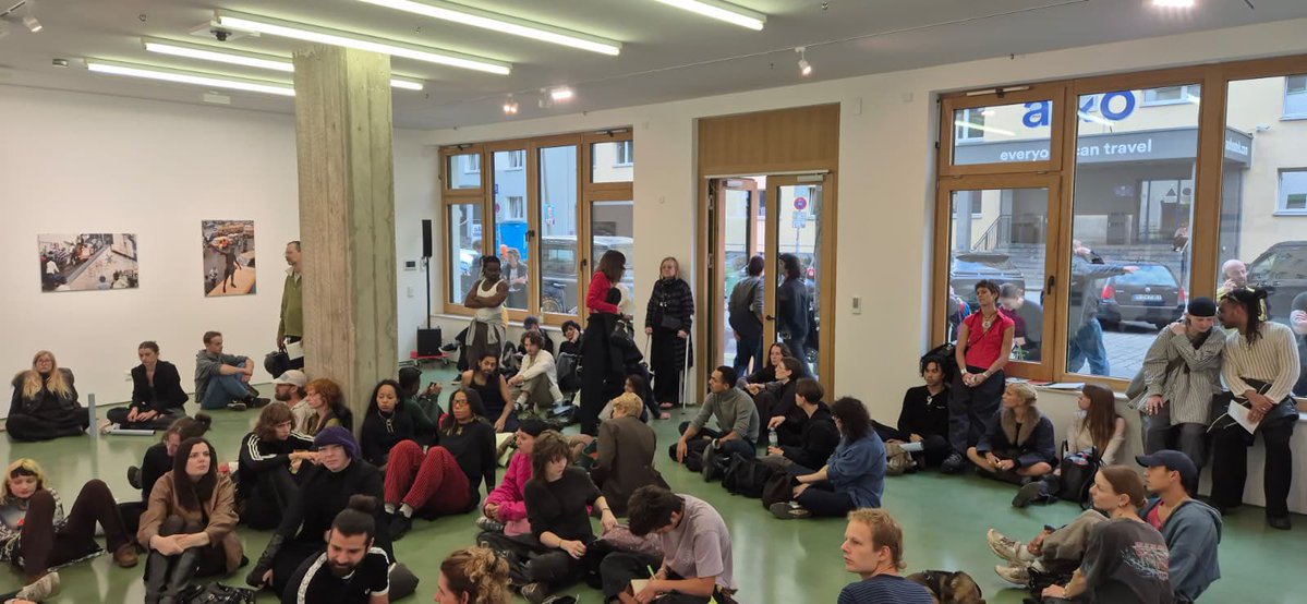 RachelSeidu's tweet photo. Love is the work is officially open at Between Bridges, Berlin.❤️✨
There’s something so lovely about sharing the work with strangers, and watching them fall in love with it. Maybe this is also part of the work: making, sharing, witnessing, loving.
Open until October 25th. https://t.co/BoDJOcf2yT