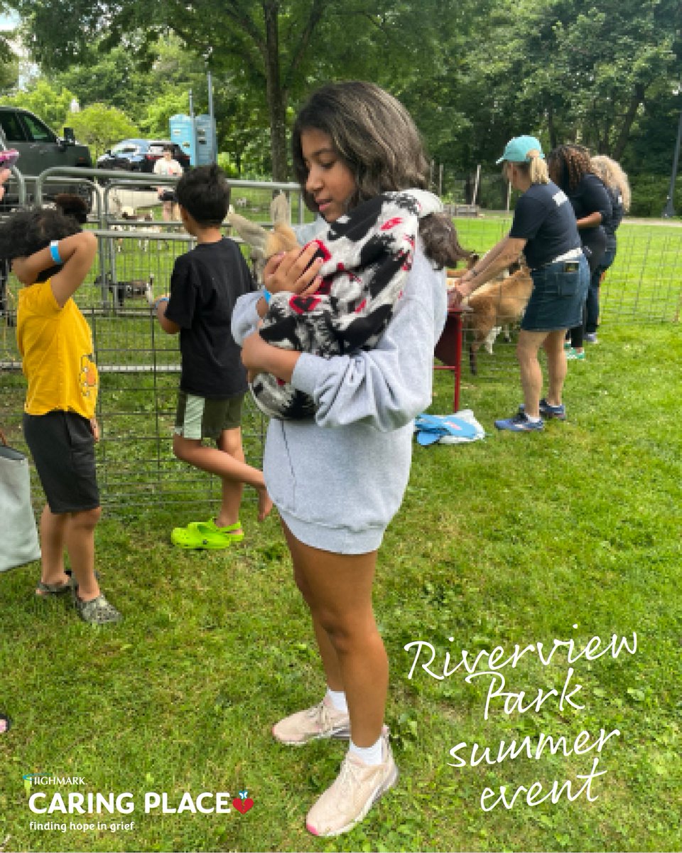 HighmarkCaring's tweet photo. Animals, swimming, and jump rope, oh my! Our Pittsburgh @HighmarkCaring held their Riverview Park event and it was a blast! Join our caring community. 🦋 To learn more, connect for support, or volunteer: https://t.co/hEoCJlEBac or 888-567-1028 #HighmarkCaringPlace https://t.co/6ZwgOIDfwd