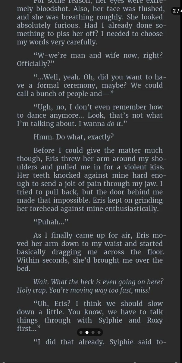 ChibiReviews's tweet photo. Bookmarking this tweet to clown on you once Eris and Rudeus break the bedframe. 

Here's what happened in the light novel. https://t.co/YhS9jhIarP