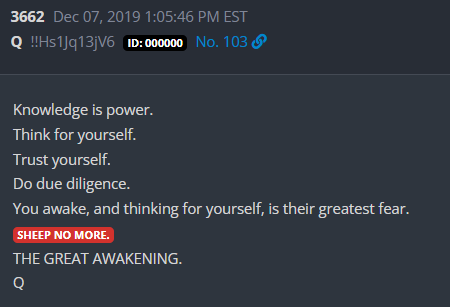 TheRipCord's tweet photo. Excellent video again, by @PrometheanActn 👇

This is exactly why Trump supporters were called "Deplorables" by Hillary Clinton during the 2016 Presidential Campaign. They do not want the non elites thinking for themselves, they just want you obedient. 

The Mainstream Media was put in place to enforce this obedience by spouting lies to keep the truth from coming out. They have purposely kept society in a manufactured captive environment, used for control.

Trump is breaking that matrix which was planned and set in place long ago by the Empire...

SHEEP NO MORE.
THE GREAT AWAKENING.