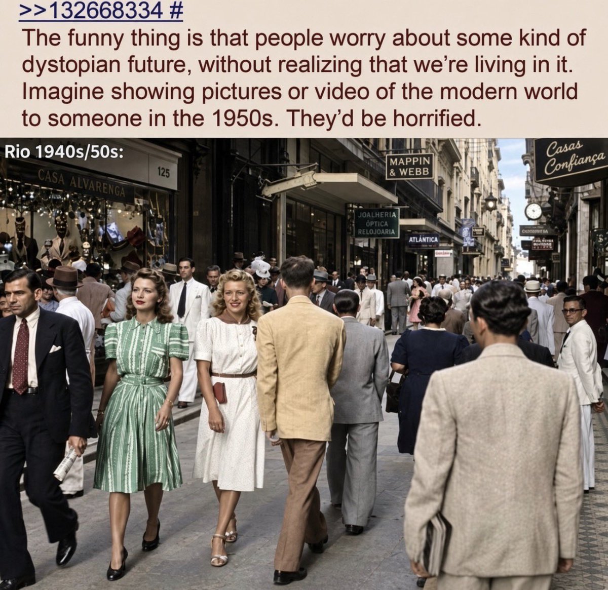 AtRealBen's tweet photo. On the money 💯

We have slowly been watching as the world slips further &amp; further into a dystopian nightmare before our eyes.

The insane influx of 3rd world migrants.
The constant wars.
Low trust society.
Surveillance state.
+++ 

It’s all happening. https://t.co/7rlE6be7LF