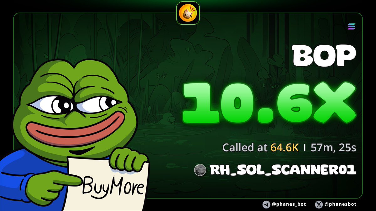 RHSol_scanner's tweet photo. 10X ON $BOP

Dm me on tg https://t.co/IXVV9mQ2Ji… to join my group for early entry ca 

527PdUTGwcFxVEMXt8tyRJA1nYbVedgSiSfh4s2LWTWz https://t.co/8eugMIUGbL