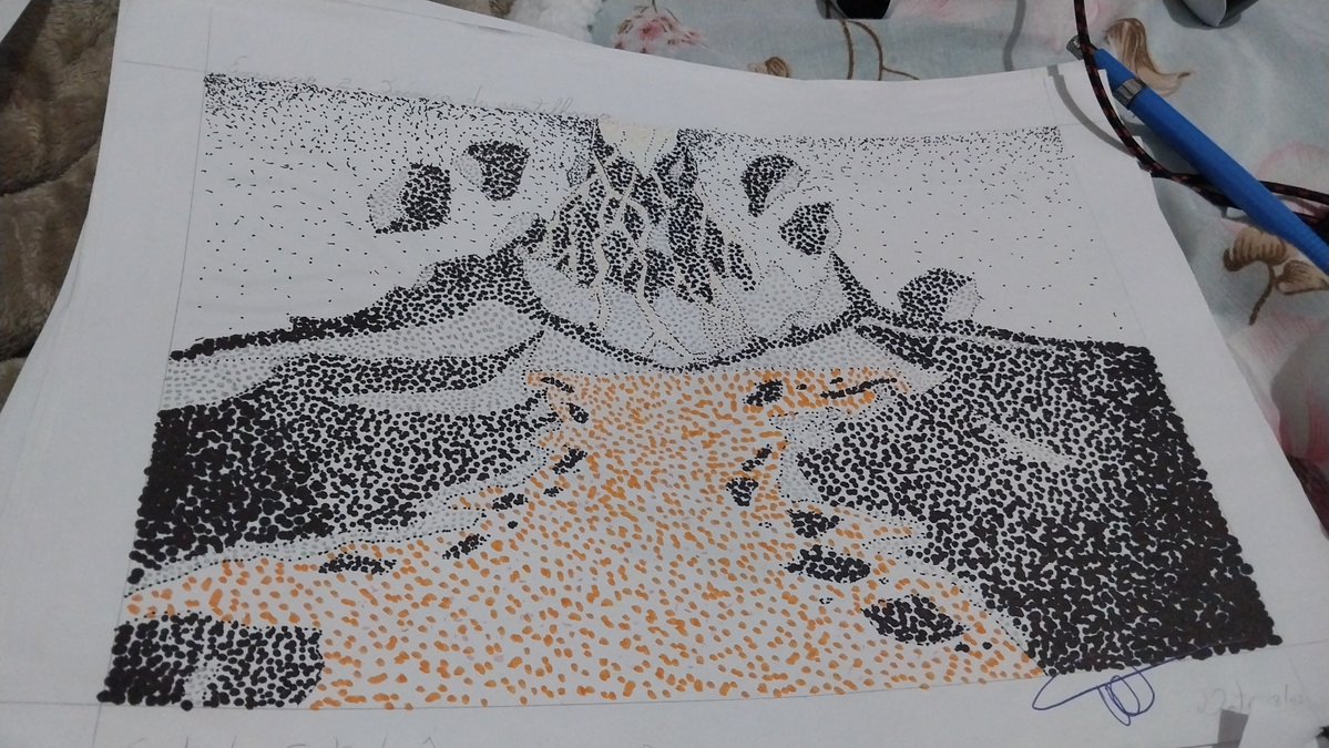 aremporal's tweet photo. Um desenho antigo com a técnica de pontilhismo, oque acharam? É um vulcão viu?

#art #pointillism #desenho https://t.co/fumTUnawHn