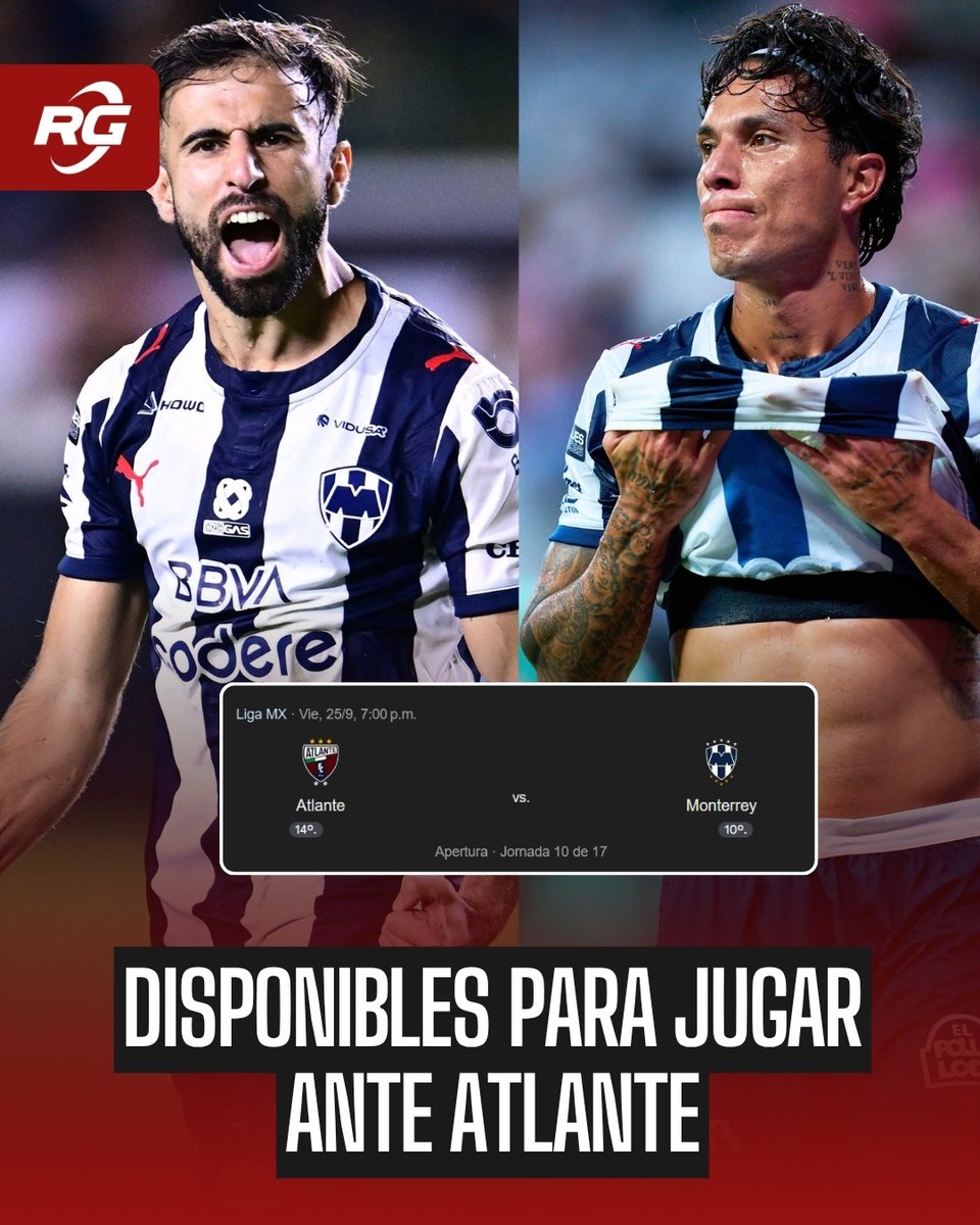 rg690's tweet photo. 🚨 ¡ROSSI Y SALCEDO DE REGRESO! 🚨

Diego Rossi y Carlos Salcedo ya se reincorporaron a los trabajos grupales de Rayados.

Ambos jugadores estarán disponibles para el próximo compromiso del Monterrey, cuando visiten la CDMX para enfrentar al Atlante este viernes.

¡Buenas noticias para el conjunto albiazul!

#Rayados #LigaMX