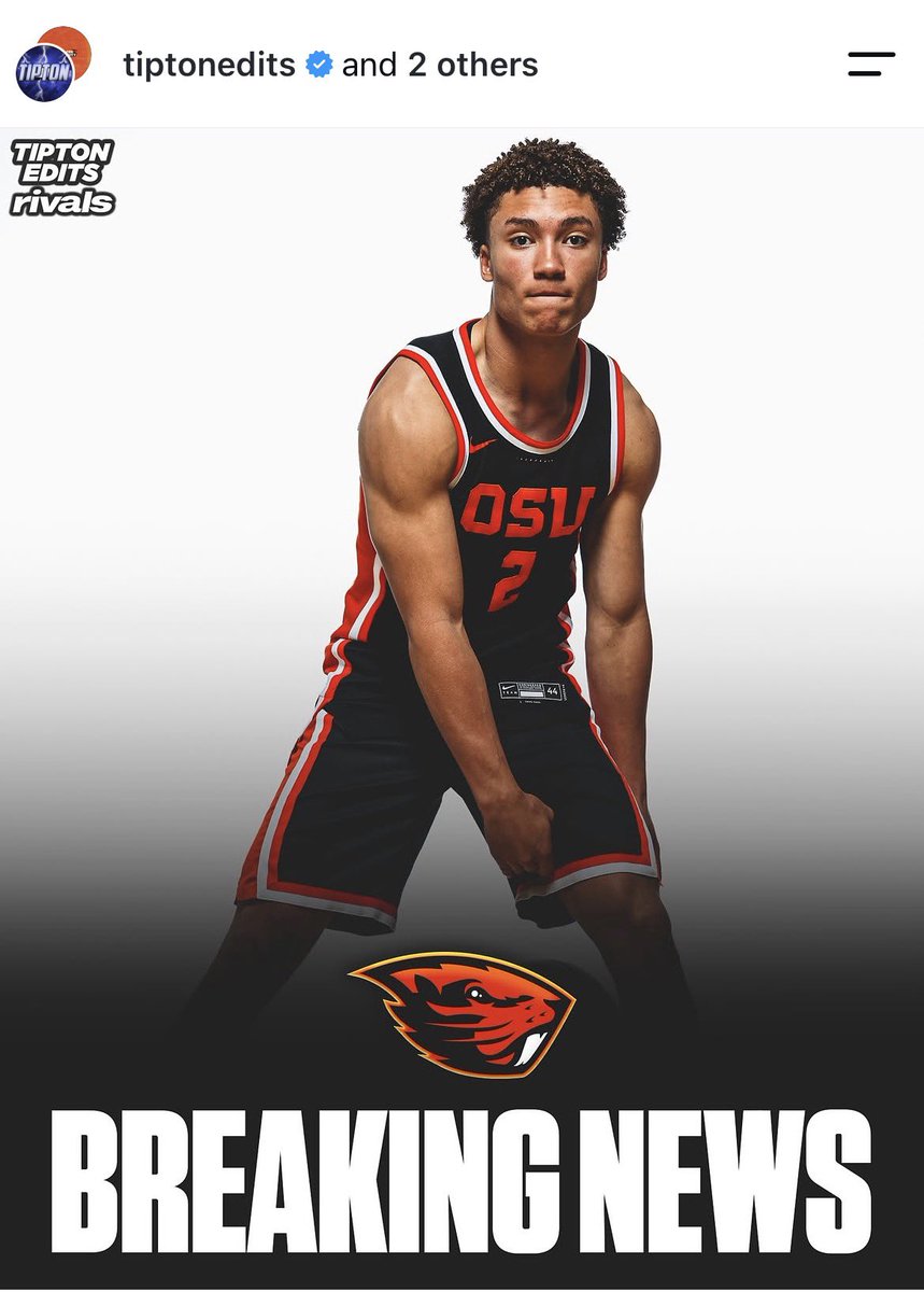 beavs_report's tweet photo. BANG!!! 4⭐️Combo-Guard Malcom Price has committed to Oregon State!! 

Price is the first commit of the 2027 class, and is ranked as the 125th Prospect Nationally. Welcome HOME Malcom!! #GoBeavs https://t.co/IzOyGDcKRX