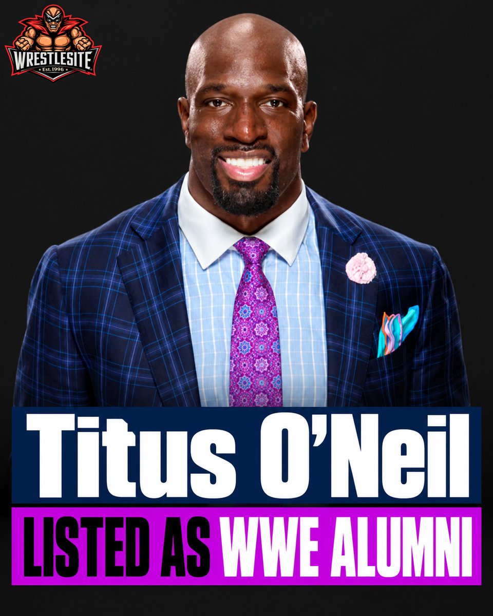 wrestlesitecom's tweet photo. 🚨 #TitusONeil is now listed in the #WWE alumni section with no explanation
https://t.co/LS77vzM4RF https://t.co/j5xopXpNpJ