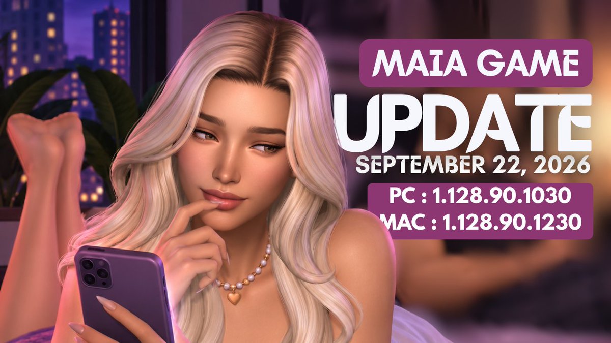 MaiaGame_FR's tweet photo. 📌Statuts Mods Patch EA 1.128.90
👉 https://t.co/2XXqgBryNp
👉 https://t.co/NfnRML78Bf
Bisous/Kisses ❤️
#thesims4 #sims4 #maiagame #thesims4mods #sims4mods #thesims4nsfw #sims4modsnsfw #thesims4nsfw #sims4nsfw @GrumpyMods @KELVINCITYFR https://t.co/DdKPhEbn3x