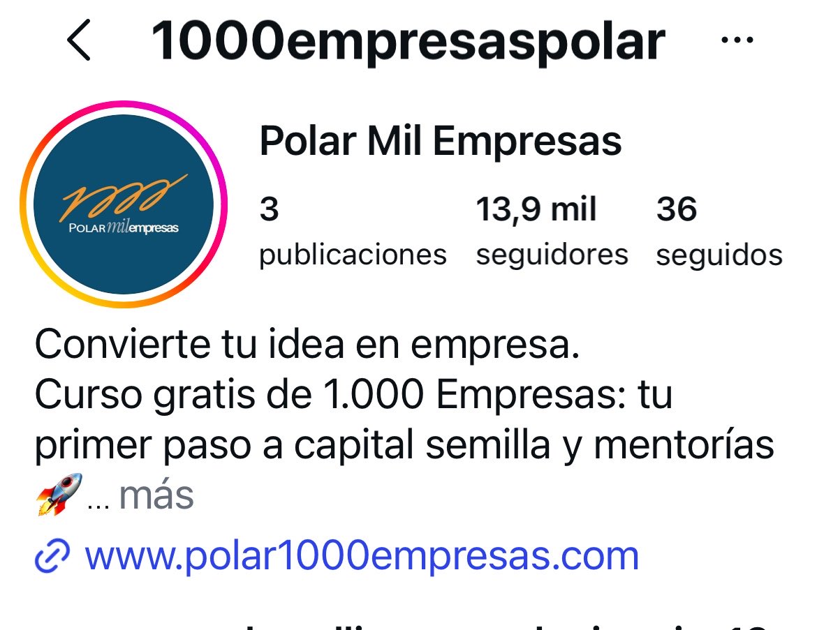 gabyarocha's tweet photo. ¡Hoy empezó el registro para el Programa 1000 Empresas de @EmpresasPolar!
La meta es ayudar a crear mil nuevas empresas en🇻🇪en los próximos 15 años. “Es para los que tienen ideas en papel, emprendimientos en marcha o sin experiencia previa, 100% online, gratuito y autogestionado” https://t.co/5U3UsiQOIx