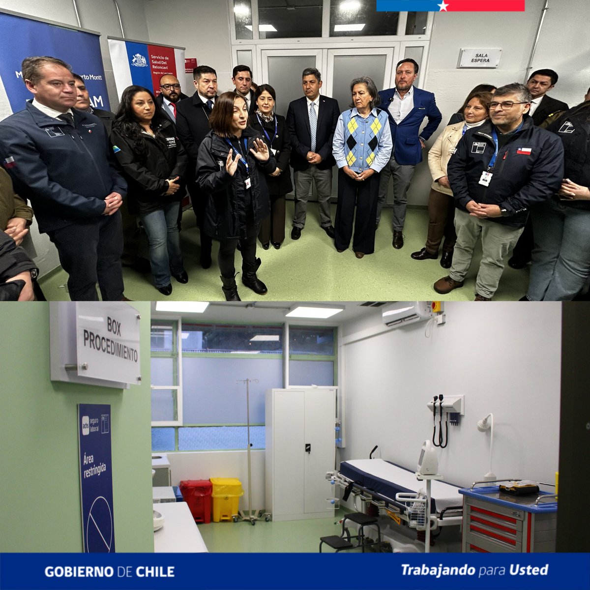 seremisalud10's tweet photo. La Ministra de Salud, May Chomali, junto a autoridades regionales y comunales, visitó el nuevo Centro de Constatación de Lesiones y Alcoholemia, ubicado en las dependencias del ex Hospital Seminario de Puerto Montt. https://t.co/bJhCeXEhso