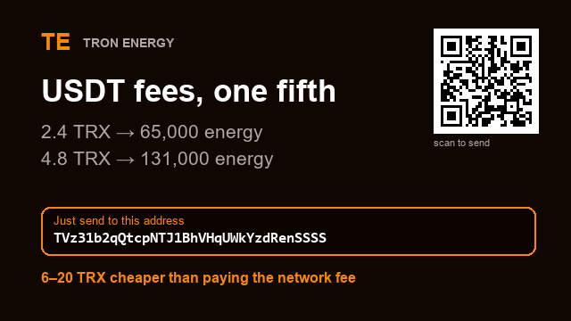 DenniseG50's tweet photo. For people who think $4 per transfer is too much.

4.8 TRX → 131,000 (two transfers)

Address : TVz31b2qQtcpNTJ1BhVHqUWkYzdRenSSSS

#TRONcoin #crosschain https://t.co/2IvZjGQkzV