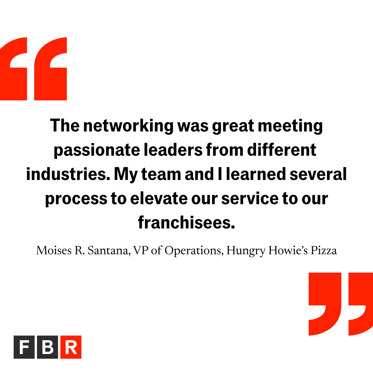 FranchiseReview's tweet photo. Last year's FBR Summit gave @hungryhowies VP of Operations more than good conversation. It gave his team ideas they could actually use. Oct 28-30, Austin, TX.

Register now: https://t.co/qr6jNoExWm https://t.co/s1TonhBQqU