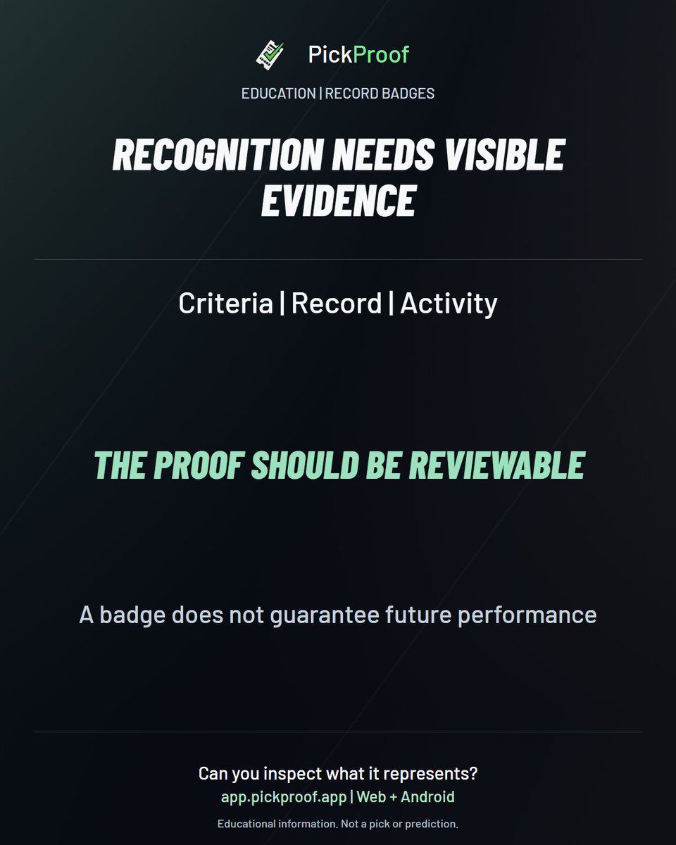 PickProofApp's tweet photo. What evidence should sit behind a record badge?

PickProof connects achievement badges to transparent records and long-term activity rather than anonymous claims.

Put your next pick on the record:

Web:
https://t.co/2EplaL2dkE

Android:
https://t.co/fAqDD0xw9M

#PickTracking https://t.co/ltXH76UZ2L