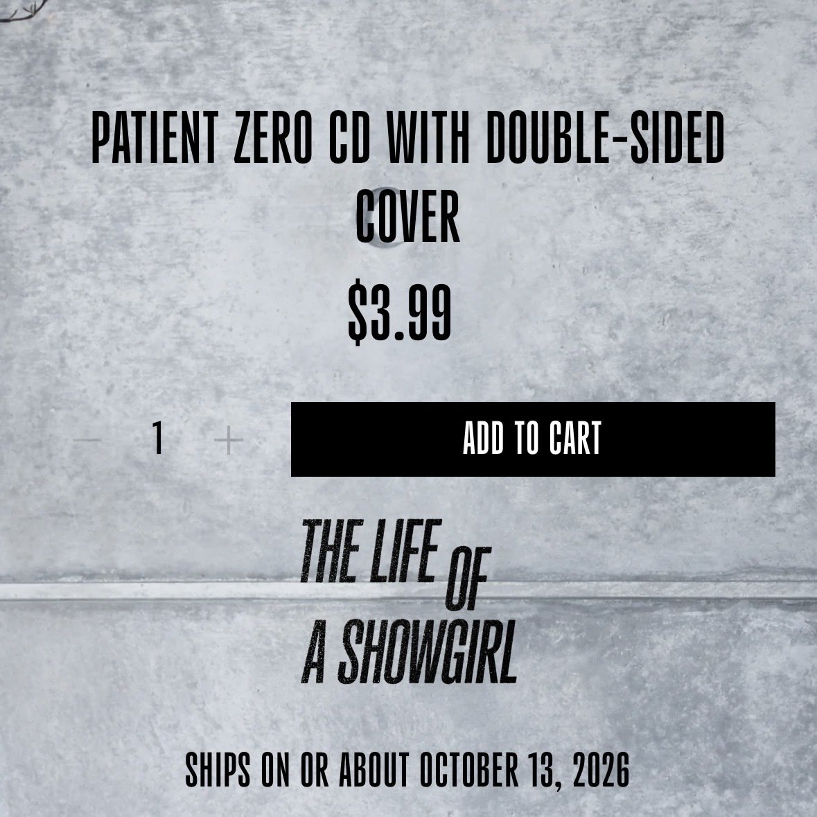 Pop_Revere's tweet photo. THE ENCORE TO LIFE OF A SHOWGIRL IS PATIENT ZERO! https://t.co/mEQBPRFbfK