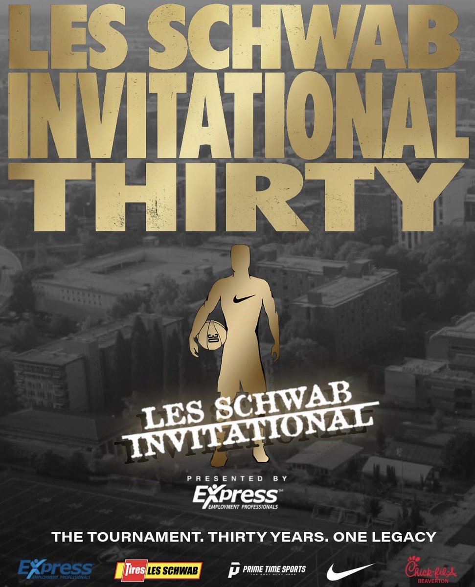 LSInvitational's tweet photo. THE TOURNAMENT. THIRTY YEARS. ONE LEGACY. 

Back for the 30th year, catch #LSI30 on the Park Blocks December 26-30, 2026 🏀

This is THE ONE you’re not going to want to miss! Be on the lookout for team announcements coming soon 👀
#LSI30 #LesSchwabInvitational https://t.co/aHIgP0lqgH