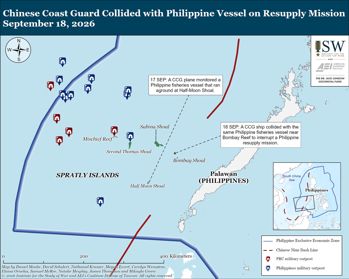 TheStudyofWar's tweet photo. NEW: Japan may be considering transitioning from diesel-electric submarines to nuclear submarines, which would significantly enhance their operating range, speed, and stealth. Japanese nuclear submarines could enhance Japan's ability to counter the People's Liberation Army Navy in future Western Pacific conflicts, but their development may face Japanese domestic political opposition due to significant costs and general opposition to the introduction of nuclear weapons. (1/2)
Other Key Takeaway:
Politico reported on September 18 that a shipment of F-35 components containing advanced stealth technology was unexpectedly diverted to Hong Kong while in transit from Australia to the United States. The F-35 component's diversion to Hong Kong may have allowed the People’s Republic of China (PRC) to examine the components for reverse-engineering. The PRC has conducted multiple espionage and hacking operations to gain access to advanced US fighter aircraft technology to advance its own military modernization efforts and potentially expose vulnerabilities in US and allied systems.