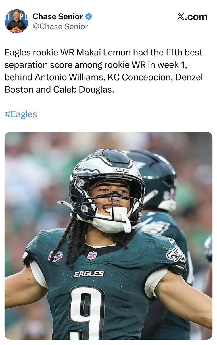 PHLEaglesNation's tweet photo. Just warming up … 🦅 https://t.co/x1QJYWnHn7