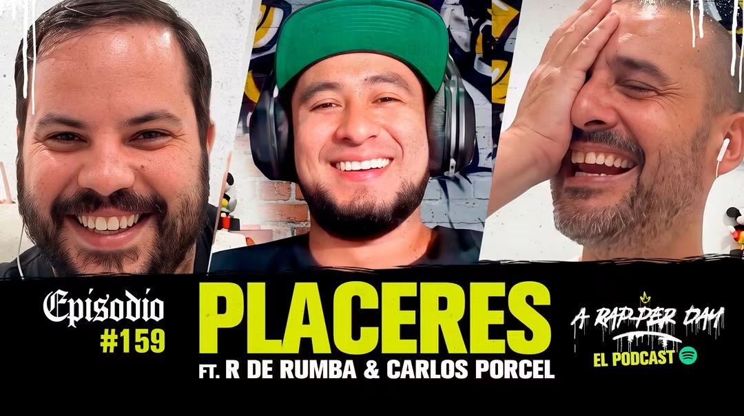 arapperday's tweet photo. Es para mi un honor presentarles el Episodio #159 en compañía de dos maestros: @Rderumba_real &amp; Carlos Porcel.

Nos enlazamos hasta Alicante para charlar sobre el segundo álbum del proyecto 'Funk Experience', titulado: 'PLACERES'.

Ya disponible en plataformas digitales. https://t.co/APivjev42t