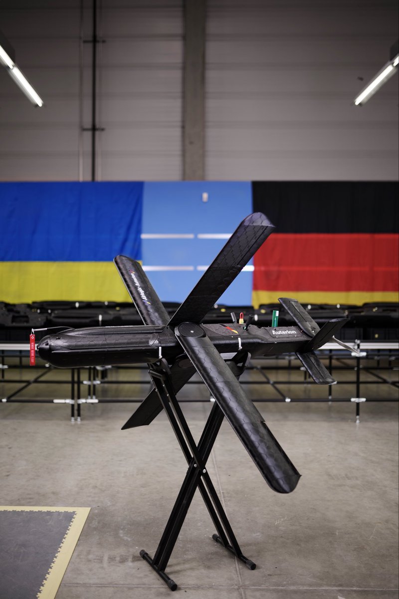 auterion's tweet photo. Auterion-@airlogixio is building precision strike capacity Germany hasn’t had before.

5,000+ systems, made in Germany at a fraction of traditional munition costs. Defense capacity at scale. https://t.co/QDuaCU2h7Y