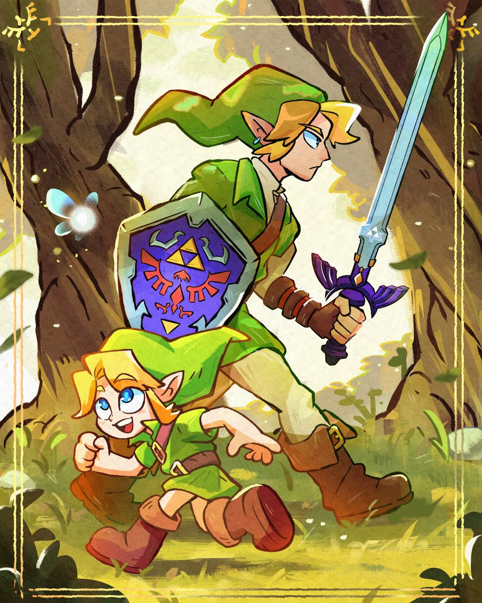 AudreyChu's tweet photo. Time marches ever onward 🍃

#zelda #oot #tloz https://t.co/BuBXtiL4Yd