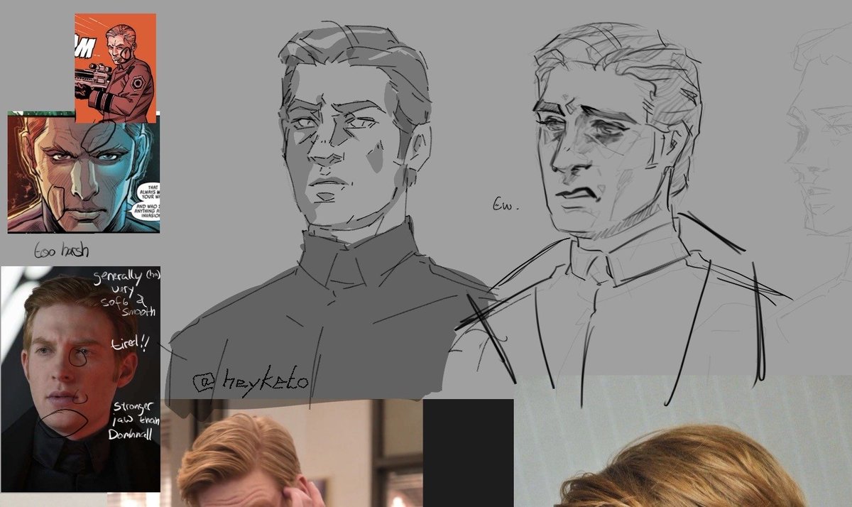 heyketo's tweet photo. Trying to figure out what direction I want to take him with my stylization…. pondering

Really like the right one so far, fingers crossed I can somehow replicate that stylization 🤞 https://t.co/XQvQOQqlUz