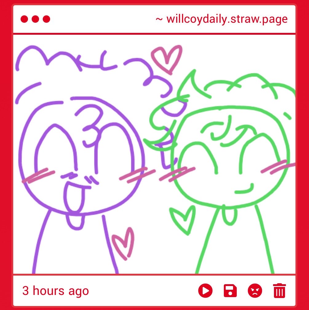 willcoydaily's tweet photo. awwwwwe i just opened my strawpage to three Beautiful pieces of art omg..... Thank u all so much omgomg they are sosososo cute tysmmmmm!!! 💜💚 https://t.co/zEQWjwEi1o