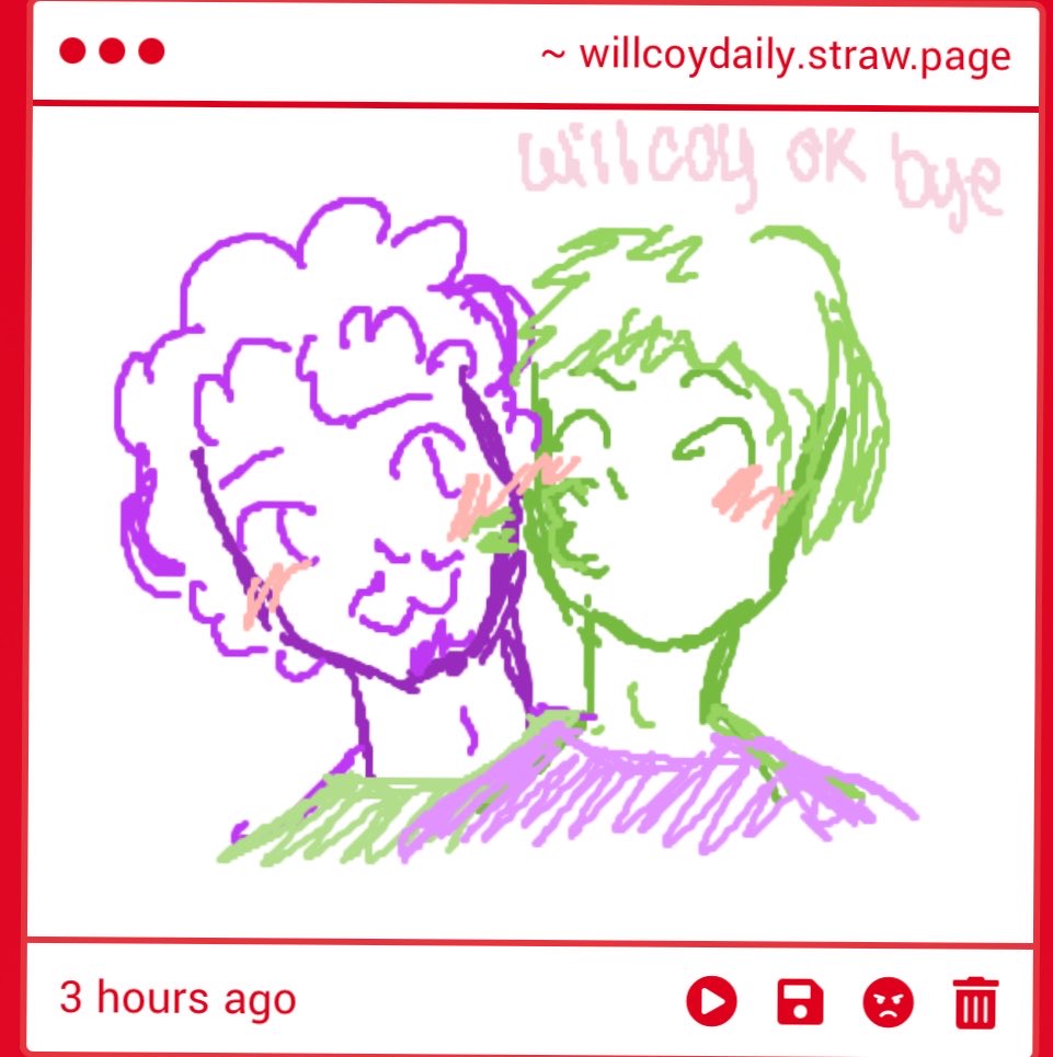 willcoydaily's tweet photo. awwwwwe i just opened my strawpage to three Beautiful pieces of art omg..... Thank u all so much omgomg they are sosososo cute tysmmmmm!!! 💜💚 https://t.co/zEQWjwEi1o