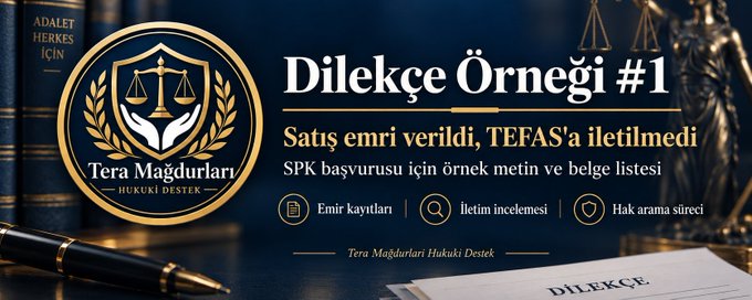 Tjtrainham3955's tweet photo. Satış emri verdiği halde emri TEFAS'a ulaşmayan yatırımcılar için dilekçe örneği. #tp2 #tly https://t.co/yDAckYHyZn