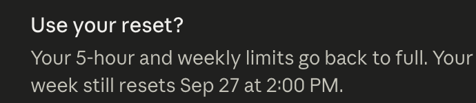 ThisMightWrk's tweet photo. @thsottiaux @OpenAI Get with the program you are the only one that still moves the 7 days. https://t.co/wz2MzQXKvX