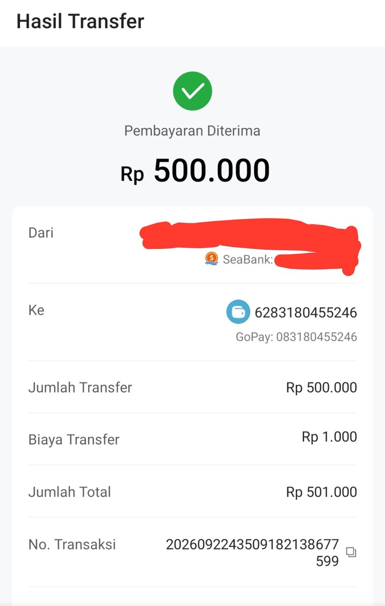 nescient371's tweet photo. Gila bawa kabur duit orang 650 rb WKWK
SAKIT BANGET SUMPAH!!! @yourviahere
Kalau km BU banget ga usah nipu kak, udah berapa korban yg km giniin
Hati-hati guys scammer pinpri udah banyak korban
#pinpri #dapin #zonabu #zonauang https://t.co/720C0xSdqj