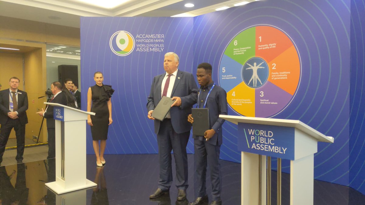 shaibum137's tweet photo. I am delighted to announce my appointment as the Head of Representative of Ghana to the World Peoples Assembly during the II world Public Assembly in Moscow, Russia.

@edemagbana @S_OkudzetoAblak @JDMahama @Diplomat_APAC https://t.co/2IbxUHybpV