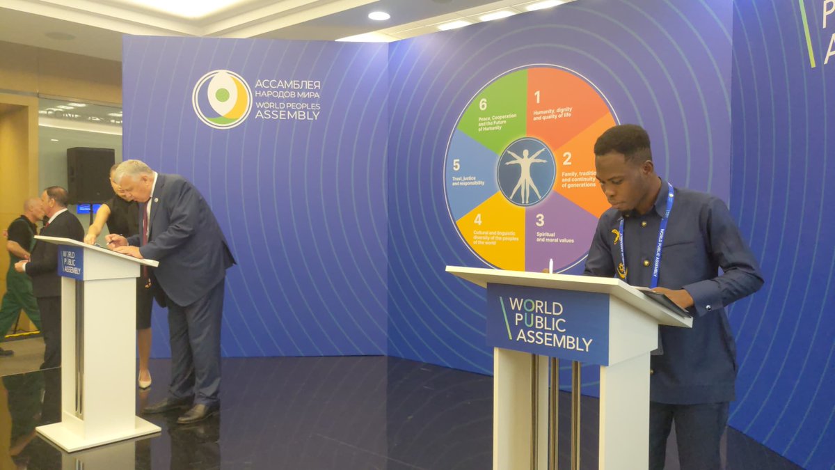 shaibum137's tweet photo. I am delighted to announce my appointment as the Head of Representative of Ghana to the World Peoples Assembly during the II world Public Assembly in Moscow, Russia.

@edemagbana @S_OkudzetoAblak @JDMahama @Diplomat_APAC https://t.co/2IbxUHybpV